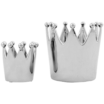 Krone ArgenT, silber, Keramik, 9x9x8 cm