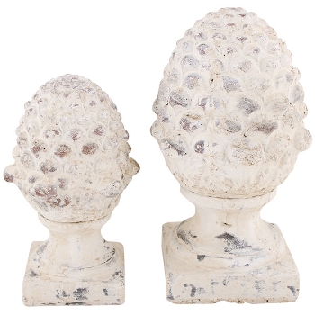 Zapfen Valo, creme, 21x19,5x35,5 cm