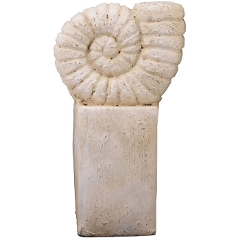 Ammonit Valo, creme/weiß, Concrete, 7x6,5x16,5 cm