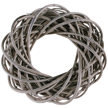 Kranz Willow, grau, Rattan, 25x25x8 cm