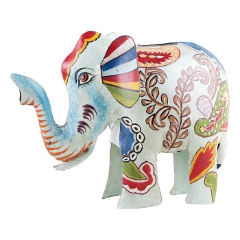 SparDose Elephant Kanu, Metall, 24x12x19 cm