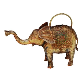 GießKanne Elefant Kanu, Metall, 10x43x31 cm