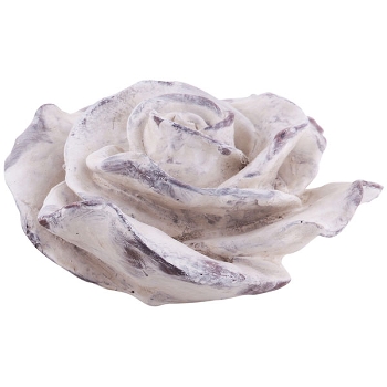 Blume Valo, creme/weiß, Polyresin, 20x20x10 cm