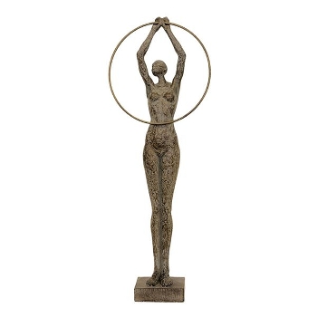FrauenSkulptur Hilda, Polyresin, 17x8x46,5 cm