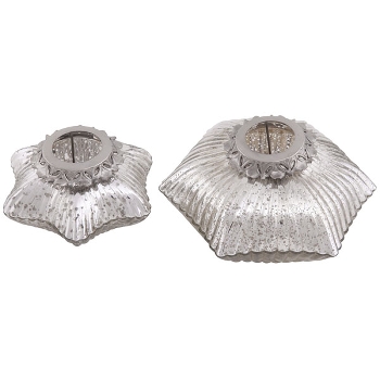 SternWindLicht Iride, silber, 20,5x20,5x10,5 cm