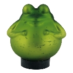 SchwimmFrosch Surplus, mattgrün, Glas, 11,5x9,5x13 cm