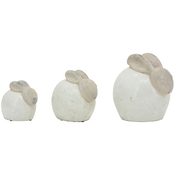 Hase Marta, weiß, Keramik, 16x11,5x14,5 cm