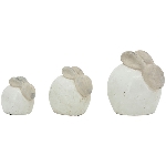Hase Marta, weiß, Keramik, 16x11,5x14,5 cm