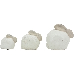 Hase Marta, weiß, Keramik, 26,5x19x23,5 cm