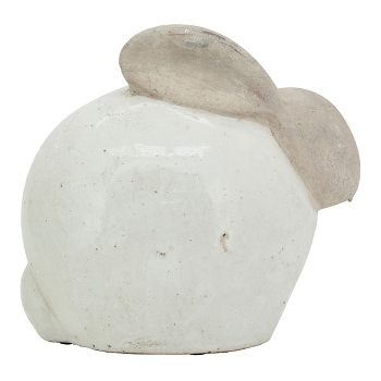Hase Marta, weiß, Keramik, 26,5x19x23,5 cm