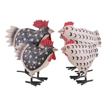 Huhn Kanu, Metall, 16x8x16 cm