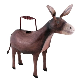 GießKanne Esel Kanu, Metall, 38x16x35 cm