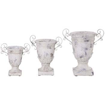Pokal Valo, creme, Terrakotta, 18x13x22 cm