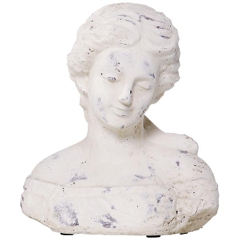 FrauenBüste Valo, creme, Keramik, 26x16x29,5 cm