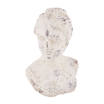 FrauenBüste Valo, creme/weiß, Keramik, 15x13x21 cm