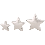 Stern ArgenT, silber, Keramik, 25x10x25 cm