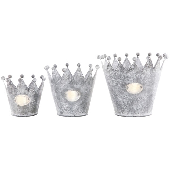 Krone Junker, zink, Metall, 10x10x8,5 cm