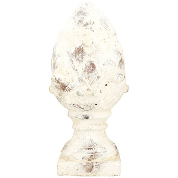 Zapfen Valo, creme/weiß, Keramik, 14,5x14x31 cm