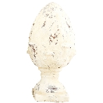 Zapfen Valo, creme/weiß, Keramik, 16,5x16,5x35,5 cm