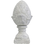 Zapfen Valo, creme, Keramik, 16,5x16,5x35,5 cm