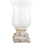 WindLicht Valo, creme/white, Keramik, 17x17x32 cm