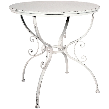 Tisch ClairBlanc, Metall, 74,5x74,5x74,5 cm