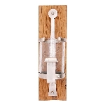 WandHalter Antiquité, Holz/Glas, 19x13x43 cm