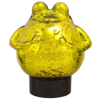 SchwimmFrosch Surplus, shinygrün, Glas, 8,5x7,5x10 cm