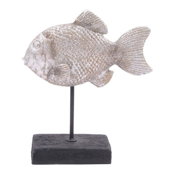 Fisch Hilda, Polyresin, 18,5x7x21,5 cm