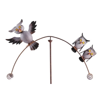 Wippe Eule ArtFerro, Metall, 63x6x138 cm