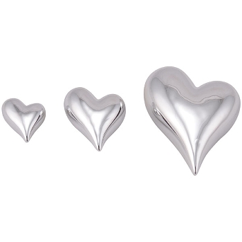 Herz ArgenT, silber, Keramik, 4,5x4,2x2,3 cm