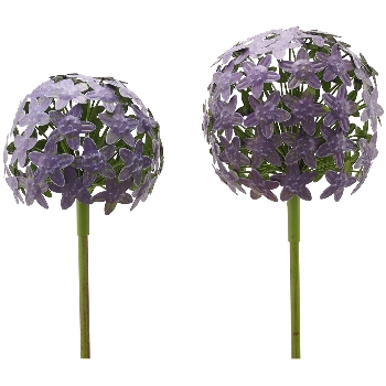 AlliumStick ArtFerro, purple, Metall, 20x20x116,2 cm