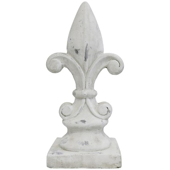Lilie Valo, creme, Zement, 14,5x11,5x34 cm