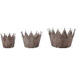 Krone ArtFerro, Metall, 39x39x23 cm