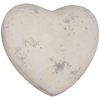 Herz Valo, creme, Keramik, 17,5x17,5x7 cm