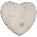 Herz Valo, creme/weiß, Keramik, 17,5x17,5x7 cm
