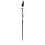 RegenMesser Rabe ArtFerro, Metall, 17,7x14x131 cm