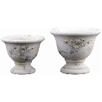 Pokal Valo, creme, Cement, 16,5x16,5x14 cm