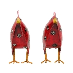 Huhn Kanu, Metall, 14x8x15 cm