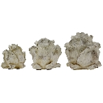 Blüte Valo, creme, Zement, 15,5x15,5x15,5 cm