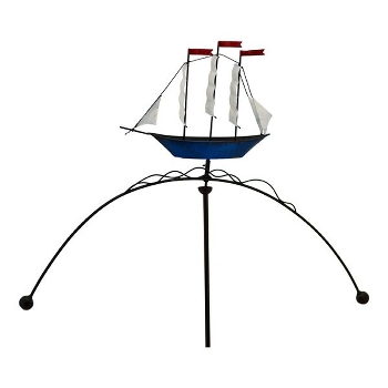 WindSpielSegelBoot ArtFerro, Metall, 77,5x9x140 cm