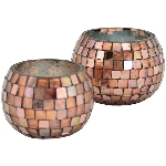 WindLicht MOZAC, Glas, 10x10x8 cm