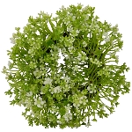BlütenKranz ArtificialNature, grün/weiß, 15x15 cm