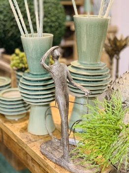 FahrradFahrer Hilda, PolyResin, 25x11,5x32,5 cm