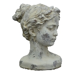 Büste Valo, creme, Polyresin, 21x15x26 cm