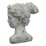 Büste Valo, creme, Polyresin, 21x15x26 cm