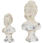 FrauenBüste Valo, Keramik, creme, 13x9,5x27 cm