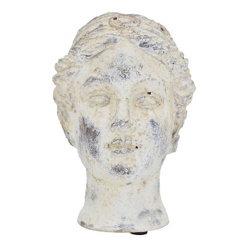 FrauenBüste Valo, Keramik, creme/weiß, 9,9x9,5x15 cm