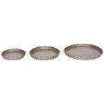 Tablett Iride, silber, Metall, 20x20x1,5 cm