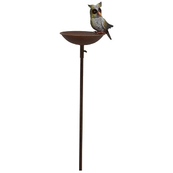 EulenFutterPlatz mit Stab ArtFerro, Metall, 24x16,5x124,5 cm